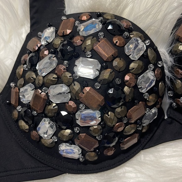 34B 2pc Vs Victoria’s Secret Bombshell Miraculous Adds-2cup black jeweled bikini - Picture 5 of 17